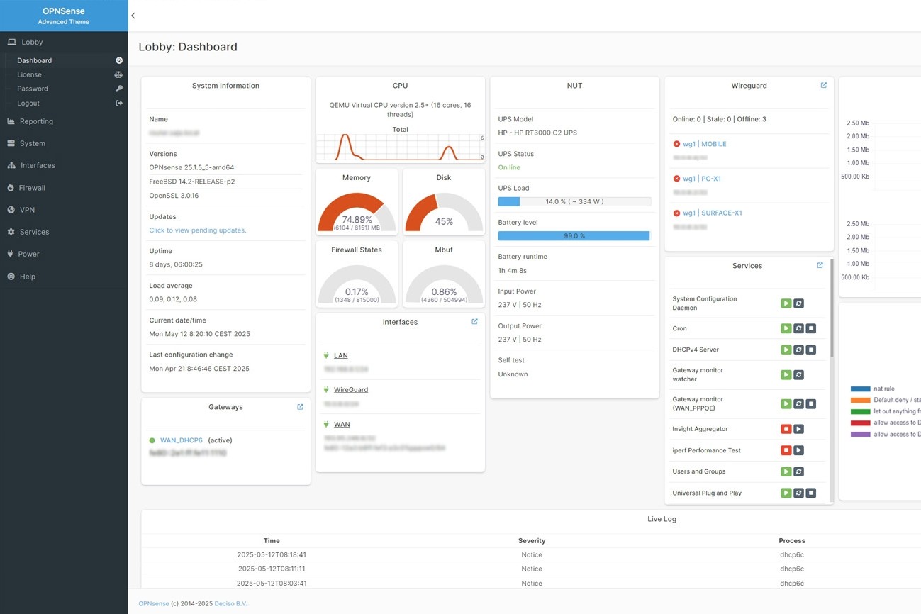 OPNSense - Advanced Theme
