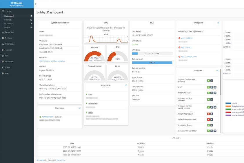 OPNSense - Advanced Theme