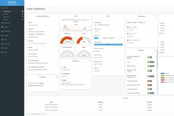 OPNSense - Advanced Theme